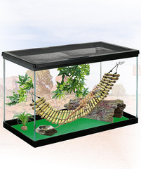 Reptile Tank Accessories Hammock, Reptile Climbing Bridge, Lizard Lounger Bamboo