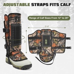 Kalkal Snake Gaiters, 1200D Waterproof Snake Chaps Snake Gaiters for Men Wome…
