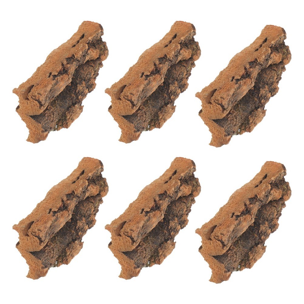 6pcs Reptile Substrate Natural Cork Bark Terrarium Background – Turtle Tank