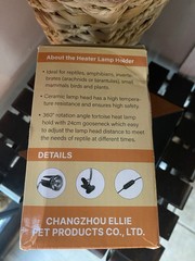 REPTI HOME Ceramic Heating Lamp Holder Clamp Light Fixture for Reptiles
