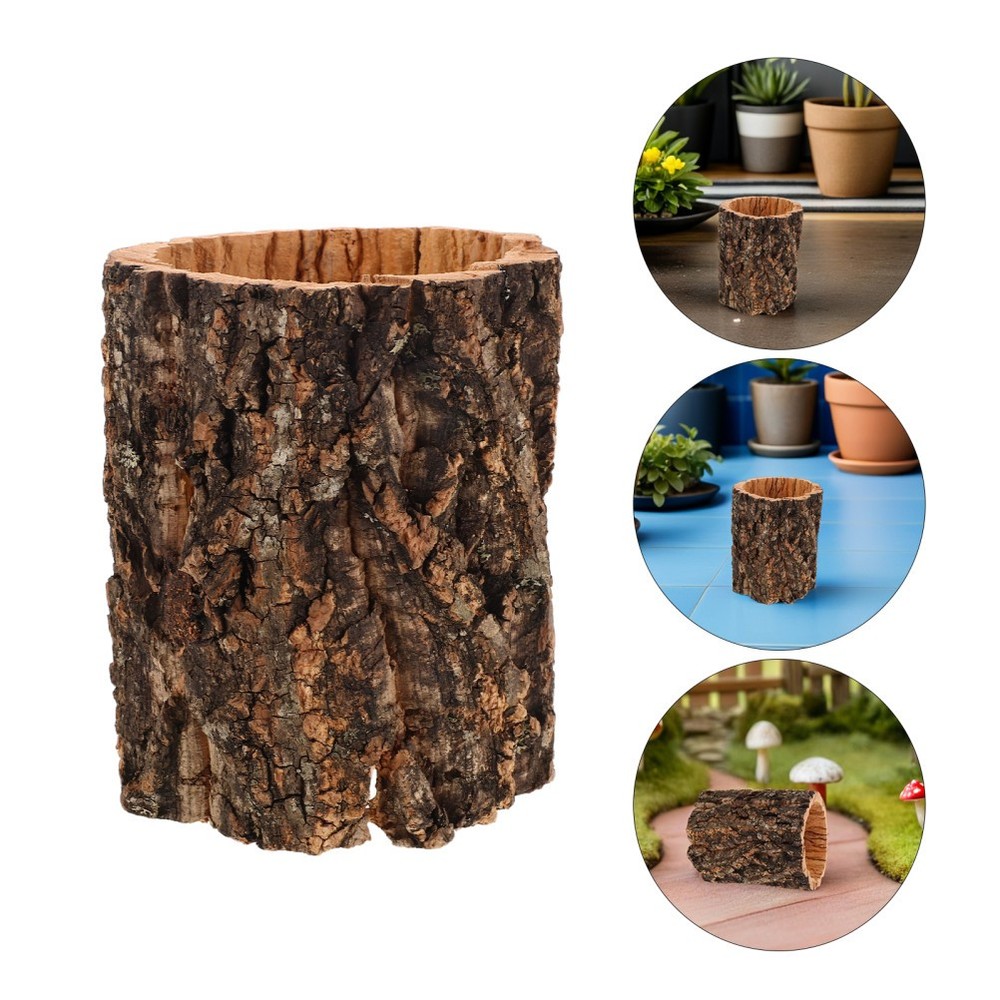 Reptile Hide Cave: Hollow Tree Trunk Hideout Hermit Crab Climbing Toys Reptile