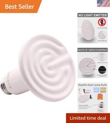 Durable 60W Ceramic Reptile Heat Lamp – Ideal for High Humidity Environments