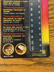 Exo Terra Liquid Crystal Thermometer Terrarium Reptile Tank PT-2455 Brand New
