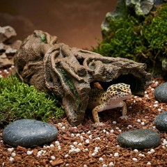 Jowgut Aquarium Resin Bark, 13.8″ L × 6.7″ W × 4″ H Snake Reptile Hide, Large…