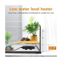 AQQA Aquarium Submersible Heater for Fish Tank,LED Temperature Display and Bu…