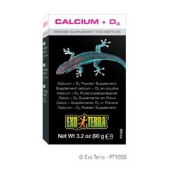 EXO TERRA CALCIUM + D3 POWDER SUPPLEMENT – 3.2 OZ – PT-1856