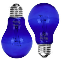 2 Pack AIICIOO 60W UVA Daytime Reptile Bulb Heating Lamp E26 – Blue