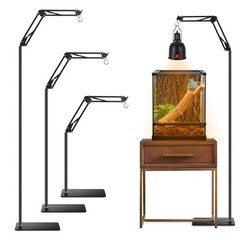 Reptile Lamp Stand Reptile Light Stand (15.7inch to 74.3inch) with 360° Adjustab