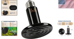Long-Lasting 100W Heat Emitter for Terrarium & Poultry – No Light Emission