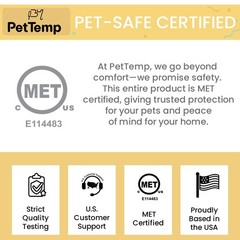 Upgraded Pet Heating Pad, 5 Adjustable Temperature & Timer, Chew-Resistant El…