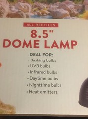 New Thrive 8.5″ Dome Lamp 6ft Cord On/Off Switch 150 Watt Reptiles Lizard Shake