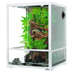 30 Gallon Reptile Tank 18″ x 18″ x 24″ Reptile Terrarium, Full View Glass Ter…