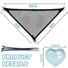 Axolotl Hammock for Aquarium with Feeding Bowl, Axolotl Tank Accessories – Br…