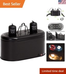 150W Dual Reptile Dome UVB Lamp with Easy Control and Hanging Hook Installation