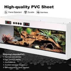 Reptile Enclosure 39X16X16″ Large Reptile Terrarium Habitat Neu
