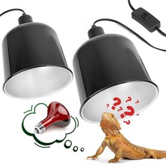 2 Pack Reptile Dome Lamp Cover Light Shade, 7.5 Inch Deep Reptile Dome Light …