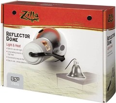 Reptile, Zilla Reflector Dome with Ceramic Socket (60 Watts (5.5″ Diameter))