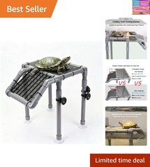 Large Turtle Basking Platform for Aquatic Turtles, Sturdy Standing Turtle Doc..,