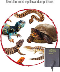 Terrarium Heat Mats Black Large, 50-60 Gallon, 24 Watt