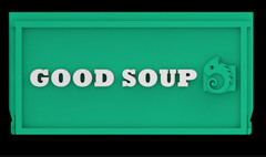 Personalized Gecko, frog, and small reptile magnetic feeder- Good Soup- Green