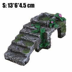 Resin Turtle Reptile Platform Basking Ramp Tank water Aquatic Climb Ornament##