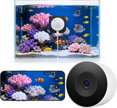Reptile & Aquarium Camera, 2K Anti-Glare Fish Tank & Terrarium Camera with Close
