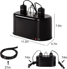 Reptile Heat Lamp Combo Pack with Dual Reptile Lig