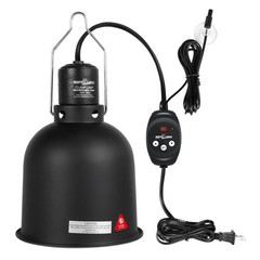 Reptile Light Fixture with Dimming Thermostat, 5.5 Inch Deep Dome Lamp Fixtur…