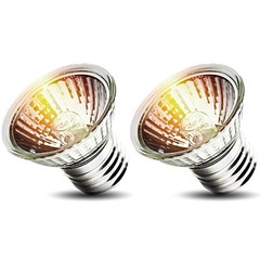 2-Pack 50W UVA Bulbs, Light Turtle Heat Lamp for Reptiles and Amphibian Tanks…