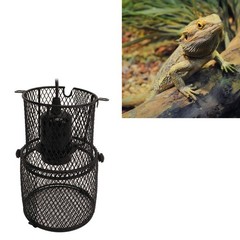 Reptile Heat Lamp Guard Avoid Scald Retractable Reptile Heat Lamp Mesh Cover