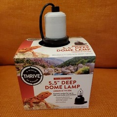 Thrive 5.5″ Deep Dome Lamp Reptile Heat Light Basking 6 ft Cord Ceramic Socket