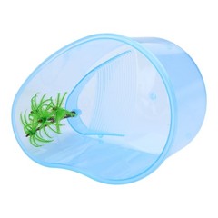 Plastics Reptile Terrarium with Basking Island Green Plant Great Gift for Kids