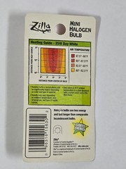 Set of 3 SEALED Zilla Mini Halogen Bulbs: DAY WHITE 25w NEW