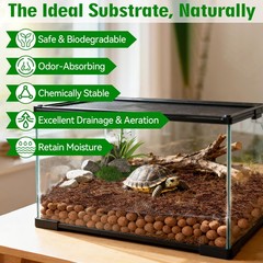 Halatool Leca Clay Balls | Organic Drainage for Reptiles & Plants | 2QT
