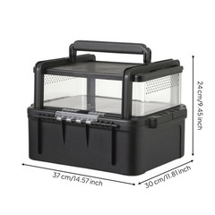 Reptile Carrier Portable Reptile Transport Box Transparent for Veterinary