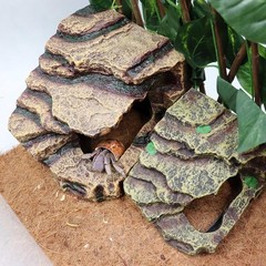 Hermit Crab Hideout Resin Simulation Stone Reptile Cave Hideout Hermit Crab