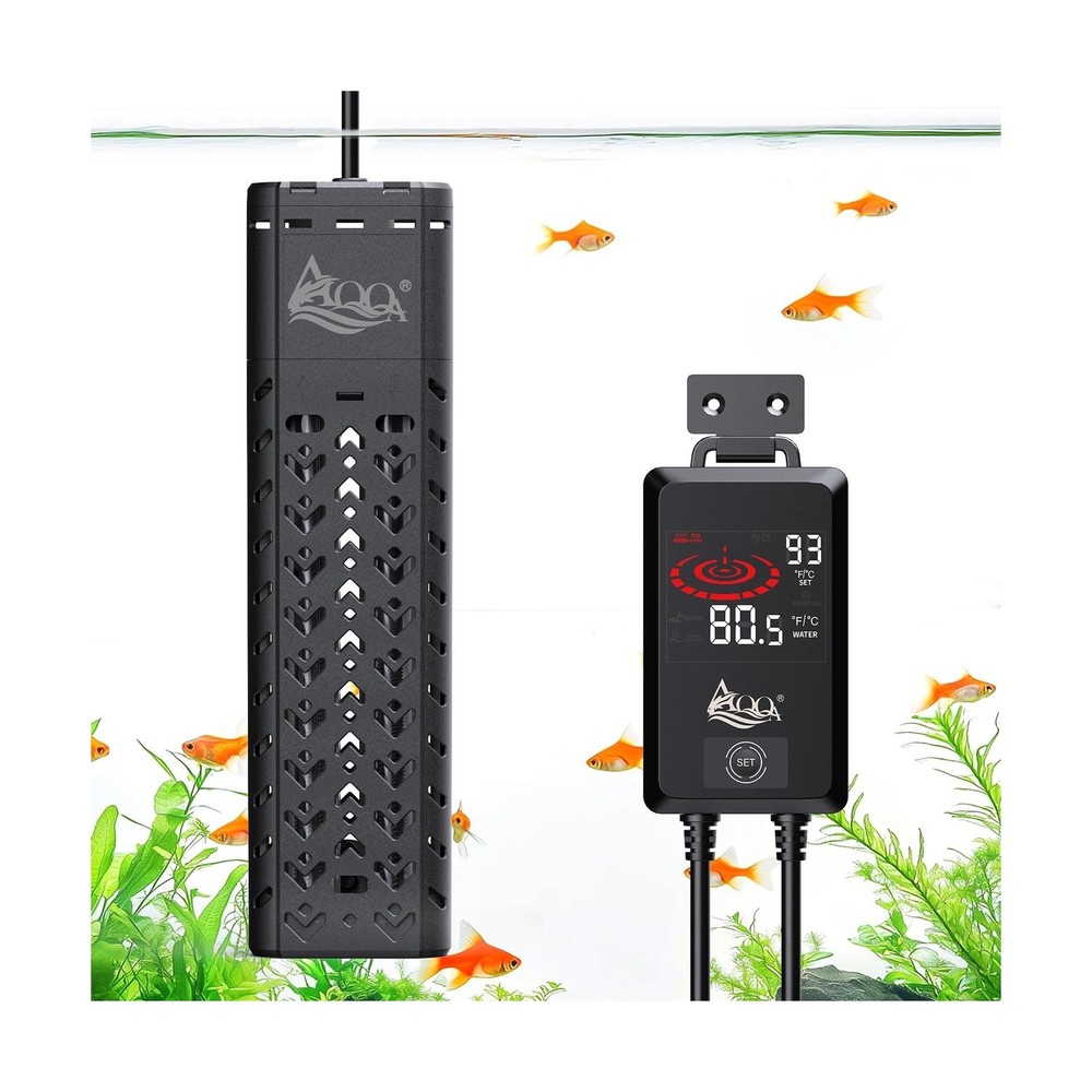AQQA Aquarium Heater 1200W for 170-290 Gallon Large Fish Tank Submersible Pon…