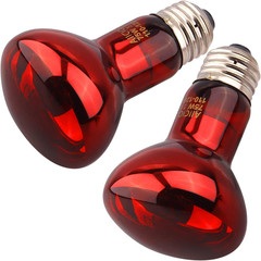 Aiicioo Reptile Red Night Light Bulb – 75W Reptile Heat Lamp Bulb Infrared