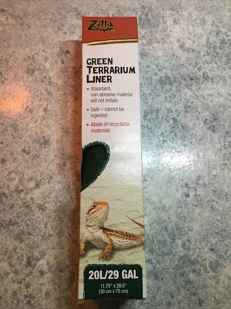 ZILLA TERRARIUM LINER GRN 12x30in 20L/29GAL