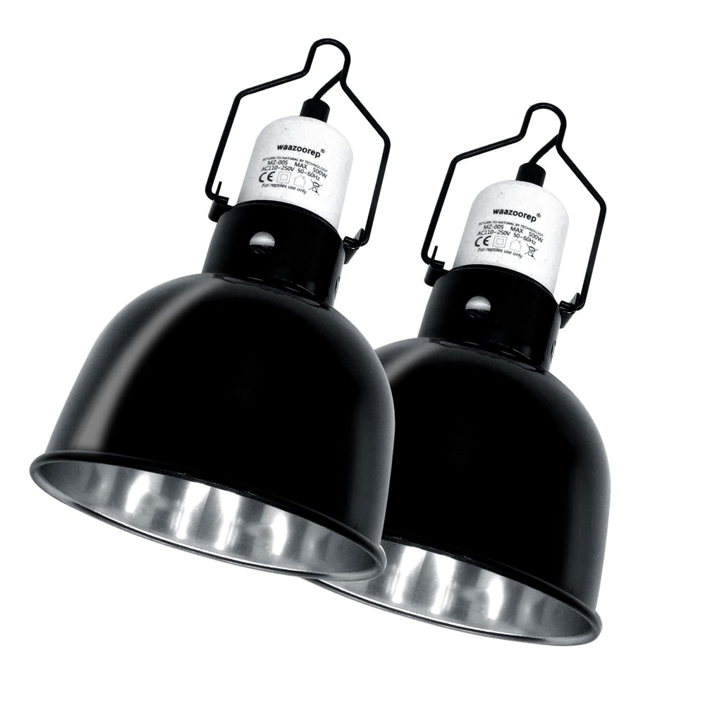 Reptile Light Fixture 2 Pack 5.5 Inch Deep Dome Lamp Fixture,Optical Reflecti…