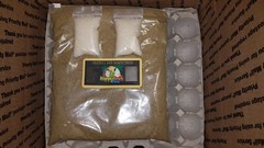 CRICKET / ROACH CHOW COMBO pk water crystals and egg crates in 4 oz.- 48 oz.