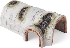 Artificial Birch Log Hide Reptile Shelter, Natural-Looking Reptile Hide for Bear
