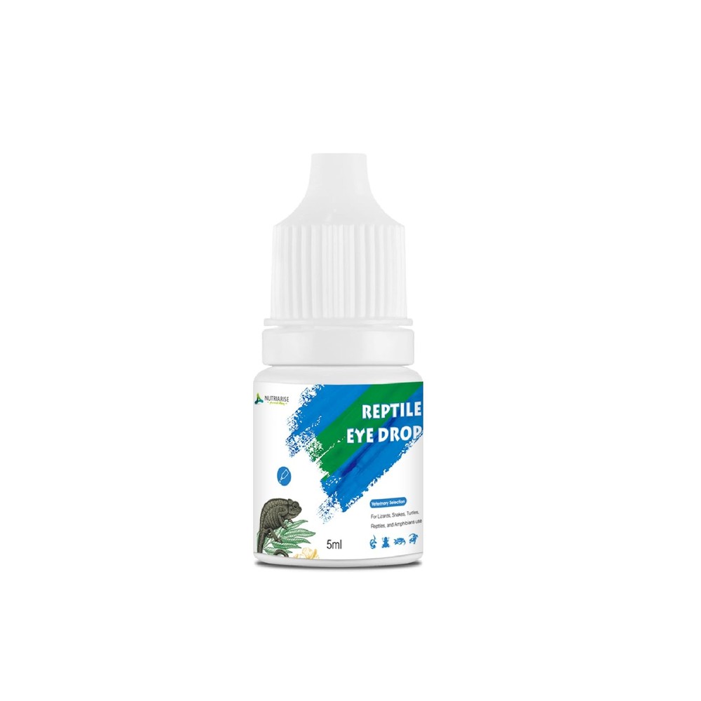 NUTRIARISE Reptile Eye Drops | Gentle Cleanser for Bearded 5ml, colorless