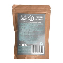 Organic Mechanics 2nd Sand Recycled Glass, Clear White, 1lb