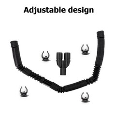 Eadabok Reptile Fogger Extension Tube, Accessories of Black
