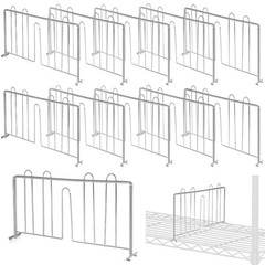10 Pcs 18″ W x 9″ H Shelf Dividers for Wire Shelves, Vertical Wire Shelf Divi…