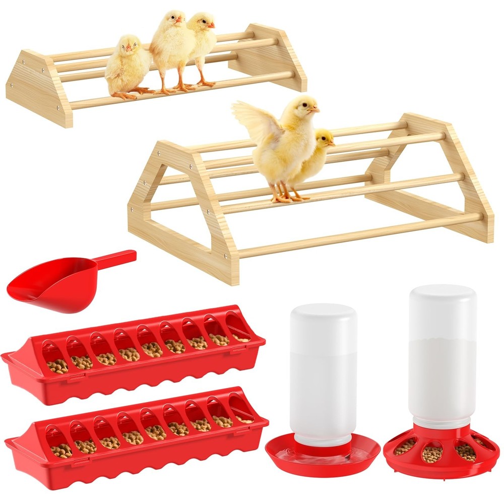 Pawaboo 7-in-1 Chicken Brooder Box for Chick Starter Kit, Includes Chicks Per…