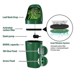 Wacool Reptile Water Dripper Chameleon Drinking Fountain Water Dispenser, Aut…