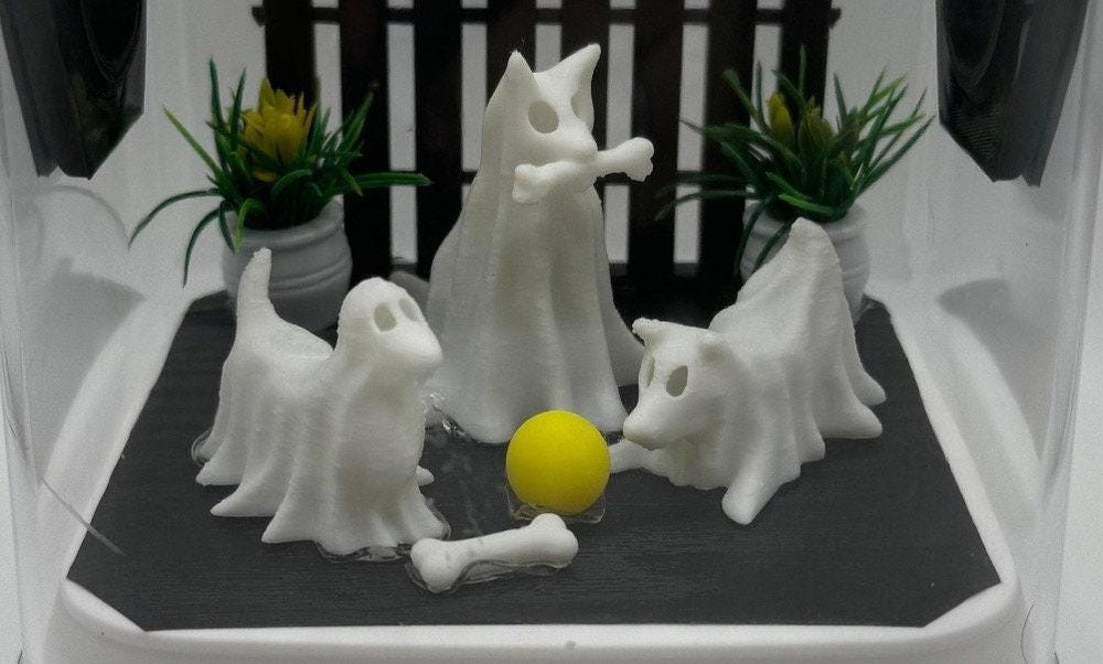 Jumping Spider Enclosure Decor – 3D Printed Ghost Dogs – Customizable