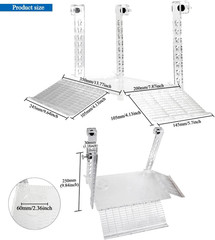 Hanging Turtle Basking Platform, Adjustable Acrylic Aquatic Reptile Turtle Tank